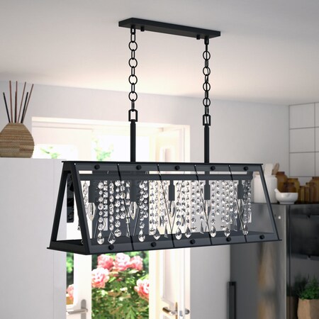 Vaxcel Tremont 36.5-in. W 5 Light Linear Chandelier H0244